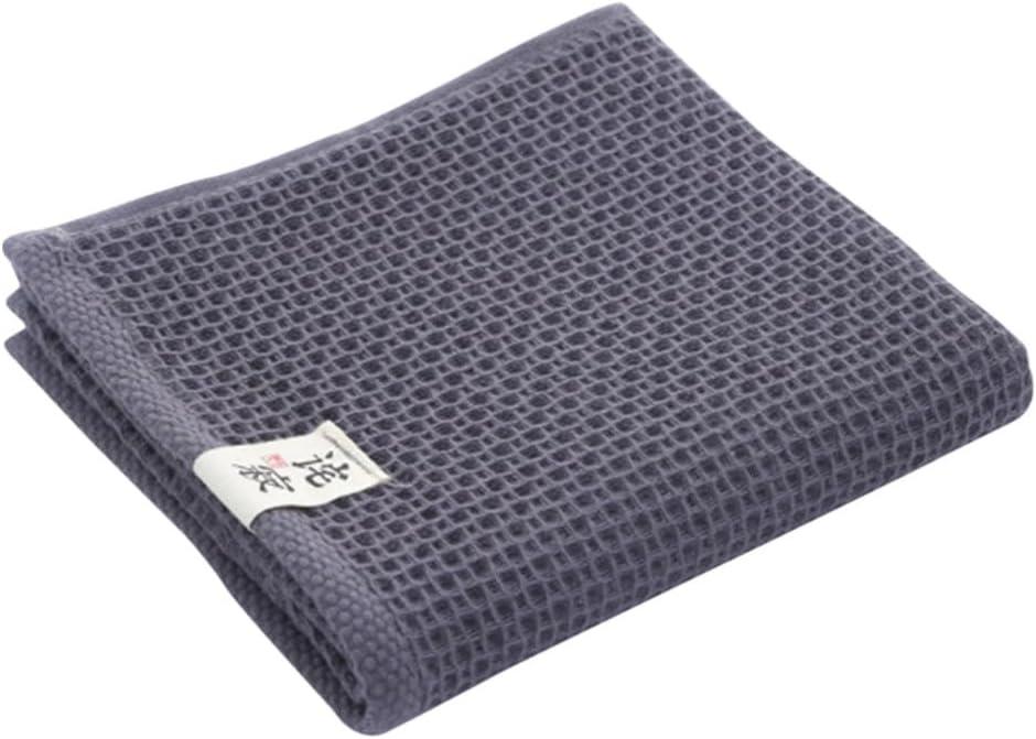 Valcatch Waffle Weave Hand Towels, 100% Cotton Towels Highly Absorbent Quick Drying Towels for Bathroom Quick Drying, Lightweight and Absorbent for Daily Use (Gray)