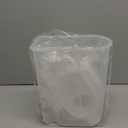 TBMax Dog Food Storage Container 5-7 lbs, Airtight Cat Food Container with Larger Spout & Measuring Cup, Portable Pet Food Storage Dispenser for Small Animal Kibble Storage, Bird Seed Container (Clear&White)