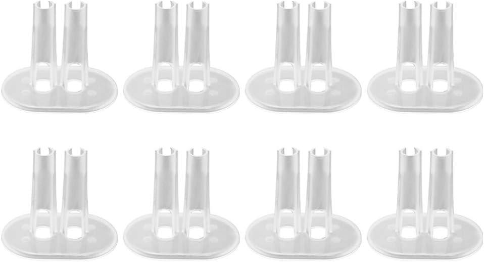 ARTIBETTER Doll Stand Holder for Feet Fitting Transparent Plastic 3.14X1.96X2.75In Set of 12 Upright Doll Display Stands for Kids Playroom Crafting