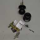 Matte Black Door Knobs Interior Keyed Difference Entry Front Bedroom Doorknobs with Lock Flat Ball Handle Lock Sets (1)