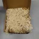 8 Pieces 8 Inch Cotton Lace Doilies Crochet Handmade Lace Coasters Round Lace Placemat Rustic Table Doilies Decors for Kitchen Dining Room Party Dressers Dream Catcher Decoration (Beige) (Beige Combo 1)