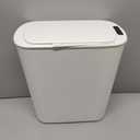 Cesun Automatic Motion Sensor Bathroom Trash Can with Lid, 2.6 Gallon Touchless Trash Bin, Smart Plastic Slim Garbage Can Small White Wastebasket for Toilet, Office, rv, Bedroom, Living Room