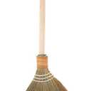 CALLARON Natural Woven Corn Whisk Broom with Handle 26.37In Traditional Vietnamese Broom for Indoor Outdoor Floor Cleaning Garage Yard Sweeping