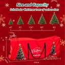 Christmas Tree Storage Bag 9 Ft Tall Tree Container,Waterproof, Equipped With Durable Handles & Zipper,Heavy Duty Oxford,Xmas Tree Storage Bag With Wide Opening Fits For Big Xmas Tree (Red)