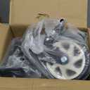 5 Inch Heavy Duty Caster Set of 4, Swivel Plate Castor Wheels with Dual Locking Brakes, Silent Polyurethane (PU) Wheels, 360 Rotation, 2800lbs Load Capacity-Black