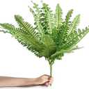 Pack of 2  Artificial Persian Grass Artificial Outdoor Plants Greenery Fake Flowers Faux Plastic Flower Plant Artificial Flower for Outdoor Garden Veranda UV Resistant,Persian Grass