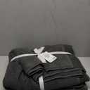 Dark Grey Bath Sheets - 100% Cotton Oversized 2 Pack 68x35 Extra Large Towel Set - Absorbent, Quick-Drying, Durable Oversized Bath Towel for Bathroom Dcor (09 Midnight)