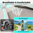 Quashley Portable Paddle Board Backpack Carry Bag, Stand Up Paddleboard SUP Storage & Travel Bag for Inflatable Paddle Boards - Compact Carrying Case 108L