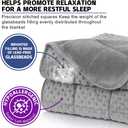 Huloo Sleep Weighted Blanket Twin 15lbs for Adult(48"78",Gray) Breathable Soft Minky Weighted Throw Blanket for All Season,Heavy Blanket with Premium Glass Beads