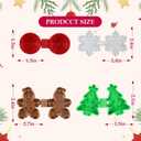 Mity Rain Christmas Cake Pop Mold Shapes Press Set, Snowflakes and Gingerbread Man Mold, 3D Printed Cakepop Molds Cutter for Home Baking,Birthday Parties