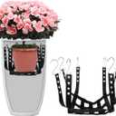 Adjustable Height Planter Inserts for Large Flower Pots, 39'' X39'' Planter Lift Insert Rope for Tall Flower Pots, Indoor or Outdoor