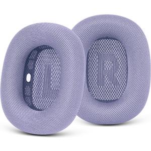 GEVO Upgraded Ear Cushions Replacement Earpads for 2024 New Apple AirPods Max Headphones, Mesh Fabric Ear Pads Cover with Memory Foam and Magnet for AirPods Max Fresh Color (Purple)