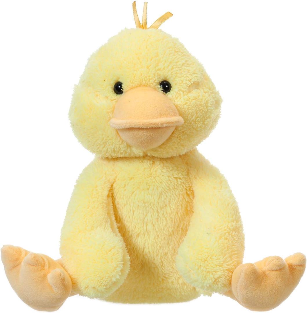 Apricot Lamb Toys Plush Velvet Duck Stuffed Animal Soft Cuddly Perfect for Child (Velvet Duck,9 Inches) (Yellow)