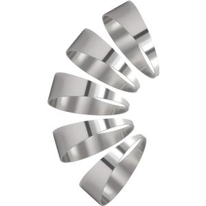3" 90-Degree Pie Cuts, 304 Stainless Steel Tight Radius (5-Piece Set)  Unwelded, Laser-Cut & Polished for High-Flow Performance