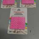 4 x Jacent Classic Striped Spiral Birthday Candles Party Supplies, 24 Count Per Pack, 1-Pack Pink