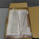 Incense Holder for Sticks, Anti-Ash Flying Incense Burner with 30 Incense Sticks, Detachable Glass Ash Catcher (Wood, Brown-2Pcs)