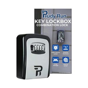 Rudy Run Key Lock Box for Outside – Large Outdoor Lockbox for Keys with Code, 4-Digit Combination Hidden Safe to Hide a Key Outside, Wall Mounted Key Storage for Home, Airbnb, Realtor and Rental