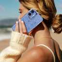 Toycamp for iPhone 16 Plus Case Cute - Women Girly Girls Glitter Phone Cover 16Plus Kawaii Sparkle Bling Shine Aesthetic Pretty Unique Wave Design Funda for Apple 16 Plus, Flower Rose