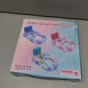 2 in 1 Floating Recliner Pool, Deluxe Inflatable Pool Float Adult with Backrest and Cup Holder, Cool Fun Pool Chair Float Bed, Pool, Beach, Enjoy Vacation, Age 15 + (pink)