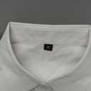 siliteelon Women Button Down Shirt Stain Resistant Cotton Button Short Sleeve Shirts with Pocket Wrinkle Free fit Business Work White, Medium