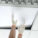 12-Pack White Ceiling Panel 2ft x 2ft (24in x 24in), Waterproof and Fireproof PVC Smooth Drop Ceiling Tile