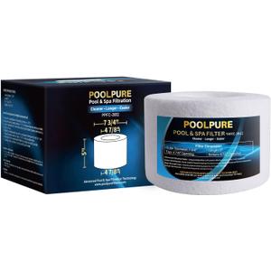 POOLPURE FC-2812 Spa Filter Replaces Sundance 6540-502, Sundance 850 780 Series, Filbur FC-2812, PSD25-6, Darlly PP2002,AK-6540502, Hot Tub Filter Cartridge 1PACK