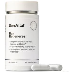 Serovital Hair Regeneres - Enhanced Hair Growth Vitamins for Women, Decrease Hair Loss and Shedding, Strengthen and Thicken Hair, Reduce Greying and Breakage, Regrow Hair, Hair Vitamins - 60 Count, Exp Date: 08/2024 