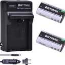 Batmax 2Pcs 2500mAh KLIC-8000 KLIC8000 DB50 Battery + Charger Kits for Kodak Easyshare Zx1 ZxD Z612 Z712 Z812 Z1085 Z1015 Z1012 Z1485 Z8612 is