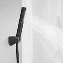 BESy Black Brass 2 In 1 Function Handheld Shower Head Set High Pressure 7 Inch Shower Head High Flow Hand Shower Wand with 59 Inch Hose, Bracket, Matte Black Finish