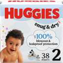 Huggies Size 2 Diapers, Snug & Dry Baby Diapers, Size 2 (12-18 lbs), 38 Count, Packaging May Vary
