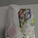 98 Pcs Tennis Party Favors, Tennis Party Decorations Includes 50 Stickers 12 Mini Racket Keychain 12 Charm Bracelets Racket Shape Pens Paper Bags