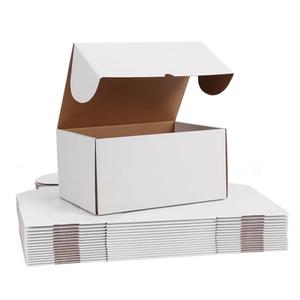 WIFTREY 12x9x6 inches White Shipping Boxes pack of 15, Corrugated Cardboard Boxes 12 x 9 x 6 for Packaging Small Business, Moving, Mailing