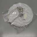 Scalloped Lamp Shades Set of 2, White Lamp Shade with Petal Edge Braid, 6.1"Top x 13"Bottom x 9.6"High, Bell Lamp Shades for Table Lamps Floor Lamps, Spider, Harp Holders Included, Easy Assembly