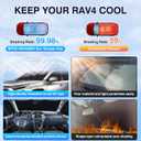 Sunsdrew 8PCS Foldable Sun Shades for 2019-2025 Toyota RAV4 Accessories Car Windshield&Side Windows Shade Cover Blocks 99% UV&Heat Privacy Protection Keeps RAV4 Cool All Black