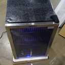 EUHOMY 4.5 Cu.ft Beverage Refrigerator and Cooler, 145 Can Mini fridge with Glass Door for Soda Beer, Small Drink Dispenser with Digital Adjustable Thermostat for Home Office Bar (Silver)