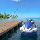 8FT Fiberglass Mooring Whips Pair for Small Boats up to 18FT or 2500 LBS - 316 Stainless Steel Bases, 180 Adjustable, with Nylon Pulleys, Cleats & Marine Ropes, Economy - Up to 18' Or 2,500lb