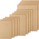 50 Pcs Kraft Bubble Mailers 3 Size Padded Envelopes Kraft Poly Mailers Bubble Lined Shipping Envelopes Mail Shipping Bags for CDs Book Business Supplies (Natural)