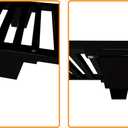 Fire Beauty Fireplace Log Grate,17''Firewood Log Burning Rack Holder,Fire place Log Grate Cast Iron,Heavy Duty Fire Grate,Wrought Iron Fire Place Grates,Fire Place Accessories,Firewood Stove Insert