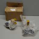 2 in 1 4 Pack Christmas Stocking Holders for Mantle, Heavy Duty Weighted Metal Hanger with Non-Slip Base Xmas Ornament for Garland Hook Fireplace, Shelf, Tabletop, Counter, Window Decor (Gold)