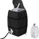 Hot Tub Spa Heater Pump Cover,Waterproof Hot Tub Insulated Pump Cover for Multiple Brands (Black, Square)