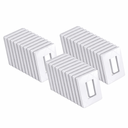 BESTTEN 40 Pack 1 Gang Screwless Decorator Wall Plate, USWP6 Gloss Snow White, Decorative Outlet Cover, Decor Light Switch Face Plate, H4.69” x W2.91”