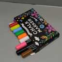 Window Chalk Markers for Glass Washable, 10 Colors Jumbo Liquid Chalk Marker with 10mm 3 in 1 Nib Thick Wide Tips, Big Chalkboard Markers, Car Paint Pen for Auto, Bistro, Mirror, Poster, Blackboards