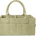 Mr. Pen- Baby Diaper Caddy Organizer, Olive Calm, Baby Caddy Organizer with Handle, Compact Size, Collapsible & Portable (1 Pack, Regular)