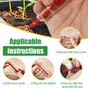 Mini Seed Planter Tool,New Mini Seed Spreader, Set of 6 Hand Held Garden Plant Seeds Planter, Adjustable Hand Sowing Seeder with 5 Dial Settings, Plastic Seed Spreader for Flowers, Vegetables