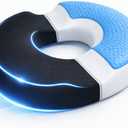 AnboCare Donut Gel Sitting Pillow - Orthopedic Memory Foam for Tailbone Pain, Hemorrhoid, Bed Sores, Postpartum, Prostate, Coccyx & Sciatica Pain