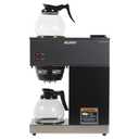 BUNN 33200.0015 VPR-2GD 12-Cup Pourover Commercial Coffee Brewer with Upper and Lower Warmers and Two Glass Decanters, Black, Stainless, Standard