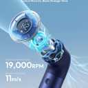 Aecooly Portable Handheld Fan, Powerful Turbo Air Tube Fan, 19000 RPM High Speed Aero Pro, 15H Max Cooling Time, 6 Speeds Aluminum Case, Mini Pocket Design, for Travel Beach Outdoor Activities -Blue