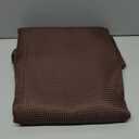 AmazerBath Brown Shower Curtain Waffle Textured, Fabric Shower Curtain Thick Heavy Duty 240GSM Hotel Quality Bathroom Shower Curtains, 72 x 72 Inches