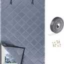 Thermal Window Cover 38" x 62", 3-Layer Oxford Cloth Cotton Insulated Window Curtain for Winter, Reusable Heat Retention Cover, Fits up to 3 x 5 Ft Windows