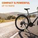 Electric Bike Tire Pump, Portable Electric Air Pump for Road Bicycle, E-Bike, Motorcycle, Car Tires and Sports Ball Inflation
